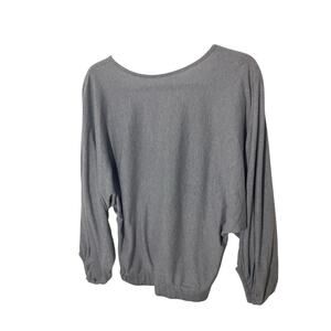 Melrose and Market Open Back Pilates Gym Long Sleeve Women's Basic Blouse